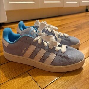 Adidas Campus Light Blue and White Shoes